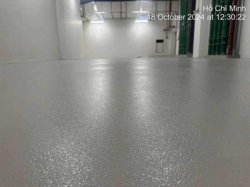 Thi công sơn tại nhám tầng hầm dự án Bason quận 1 - Thi Công Sơn Epoxy Đang Khoa - Công Ty TNHH Thương Mại Xây Dựng Đang Khoa